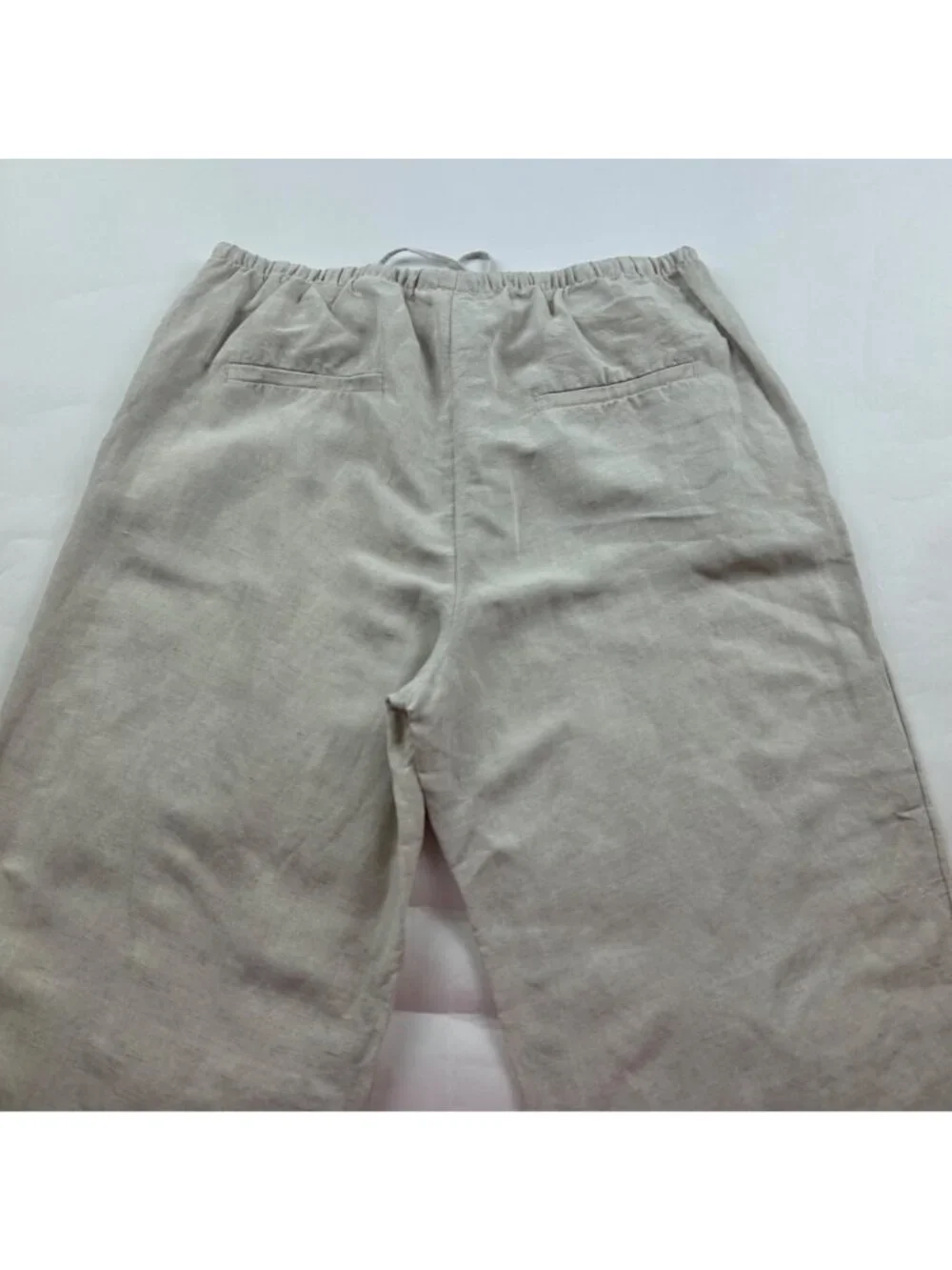 H&M Flax Linen Blend Wide Leg Lounge Pant M